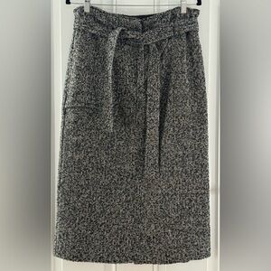 Current Air Anthropologie Black and Ivory Pencil Skirt